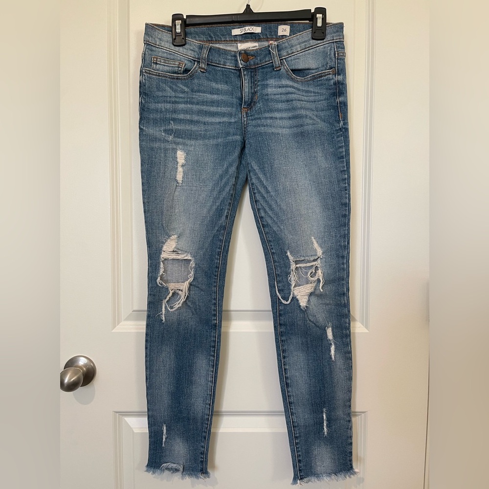 SP Black Label low rise distress jeans. Wean once in excellent condition